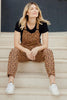 Paulina Animal Print Overalls