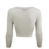 Light Silver Grey Cropped Cardigan