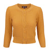 Vintage Style Crochet Cardigan: Bronze