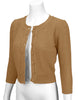 Vintage Style Crochet Cardigan: Camel