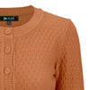 Vintage Style Crochet Cardigan: Dusty Orange