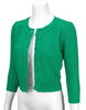 Vintage Style Crochet Cardigan: Kelly Green
