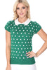 Pop Dots Peter-Pan Collar Pullover: Citrine