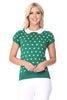 Pop Dots Peter-Pan Collar Pullover: Citrine