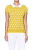 Pop Dots Peter-Pan Collar Pullover: Citrine