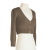 Mocha Cropped Cardigan