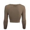 Mocha Cropped Cardigan