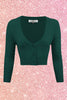 Peacock Cropped Cardigan