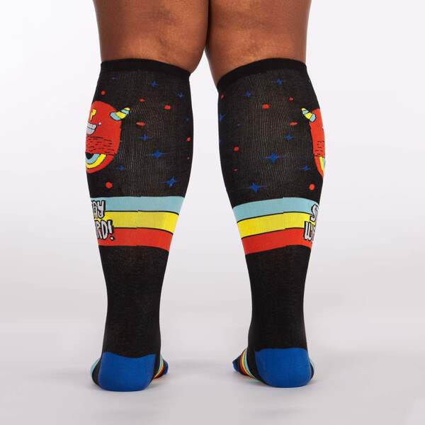 Stay Weird, Wide Calf Knee High Socks