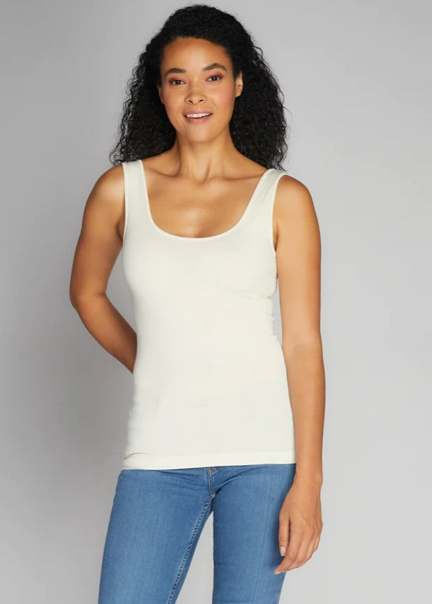 Bamboo Tank Top: Ivory
