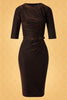 Ava Bronze Glitter Pencil Dress