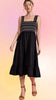 Rainbow Smocked Sundress: Black