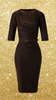 Ava Bronze Glitter Pencil Dress