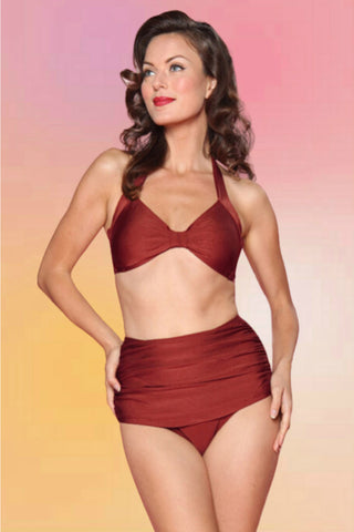 Vintage Style 2 Piece Swimsuit: Rainforest