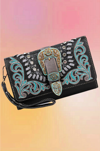 Stone Covered Evening Bag: Onyx