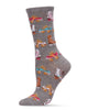 Roller Party Bamboo Crew Socks