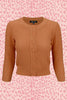 Vintage Style Crochet Cardigan: Dusty Orange