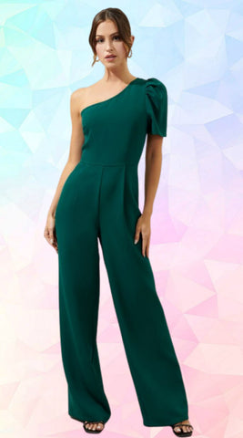 Red Ribbon Smocked Jumpsuit