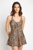 Ginger Leopard Skirted Swimsuit