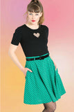 Polka Dot Hearts Skirt