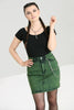 Green Acid Wash Mini Skirt