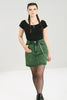 Green Acid Wash Mini Skirt