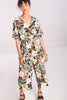 Vintage Tropical Blooms Jumpsuit
