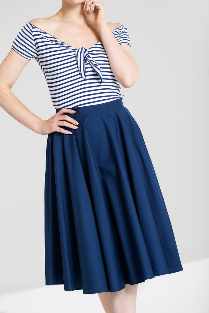 Swing Circle Skirt: Navy