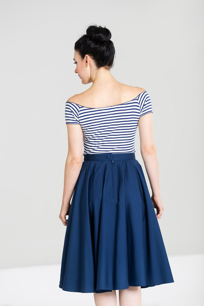 Swing Circle Skirt: Navy