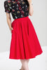 Red Swing Circle Skirt