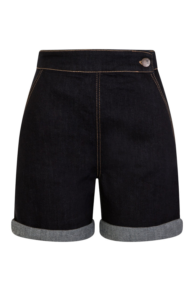 Classic Hi-Waisted Denim Shorts