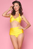 Vintage Style 2 Piece Swimsuit: Yellow