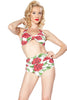 Vintage Style 2 Piece Swimsuit: Tattoo Rose