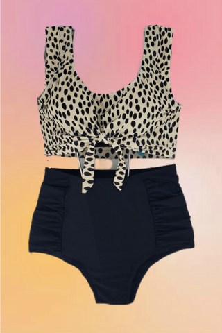 Leopard Skirted Swimsuit
