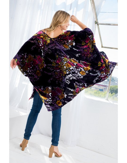 Purple Passion Velvet Kimono
