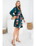 The Teal Deal Floral Tunic
