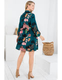 The Teal Deal Floral Tunic