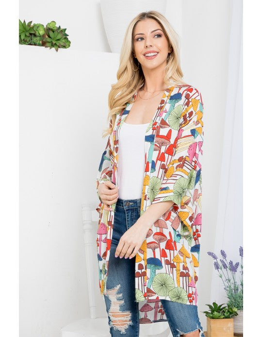 Mushroom Magic Kimono