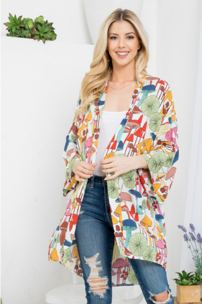 Mushroom Magic Kimono