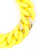 Polished Resin Link Necklace: Sunshine