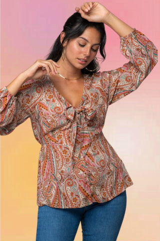 Paradise Garden Cotton Voile Top