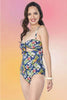 Peek-A-Boo Swimsuit: Tropical Pineapple