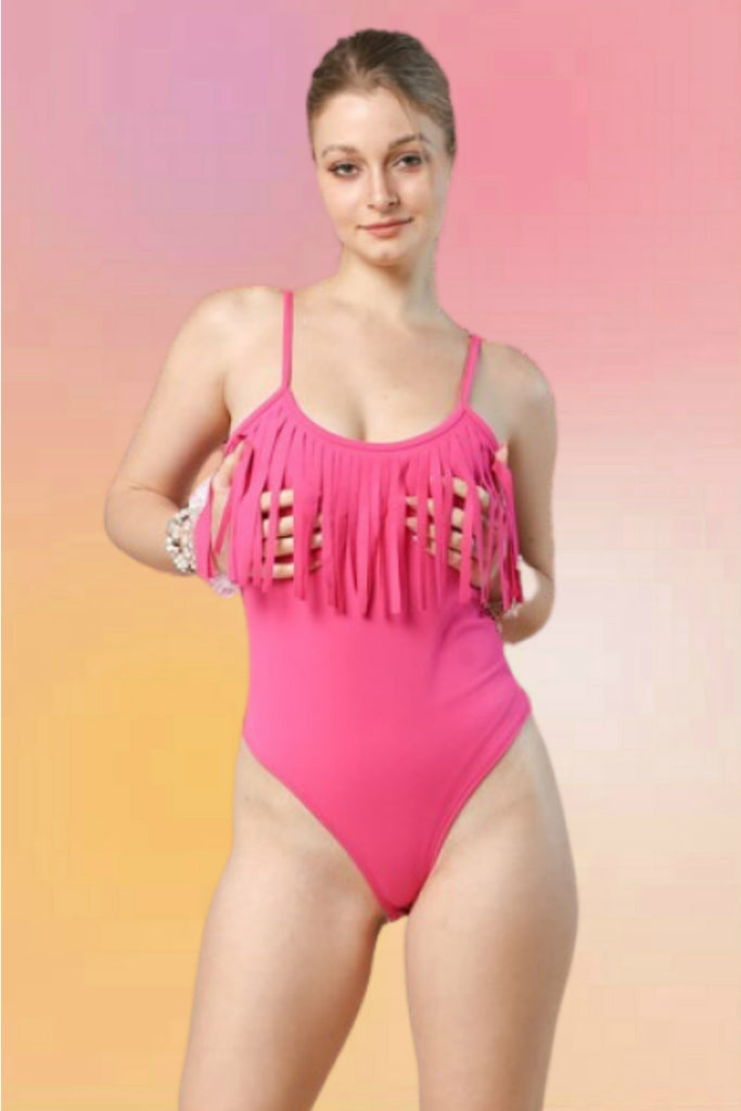 Cowgirl Bodysuit: Hot Pink