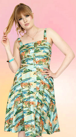 60's Tokyo Floral Jumpsuit