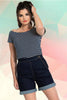 Classic Hi-Waisted Denim Shorts