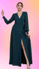 Wrap Party Maxi Dress: Deep Teal