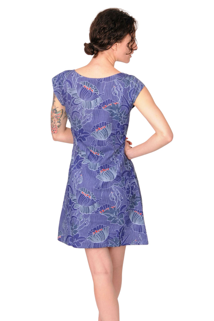 Luna Flower Cotton Shift Dress