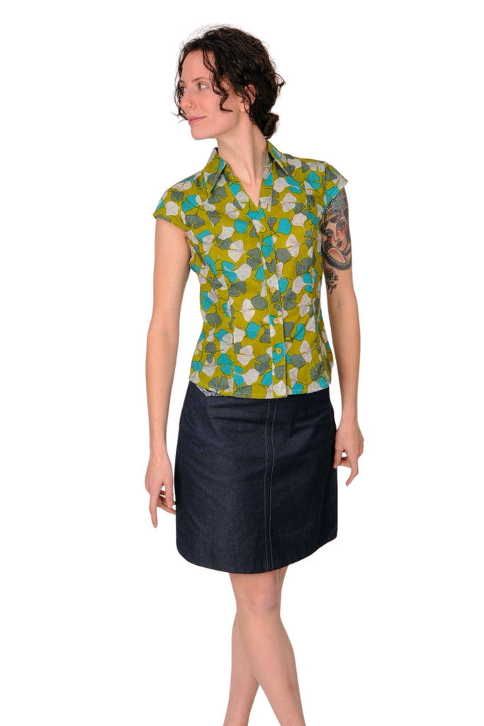 Gorgeous Gingko Cotton Blouse