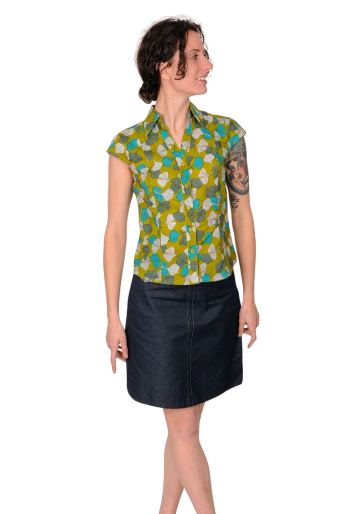 Gorgeous Gingko Cotton Blouse