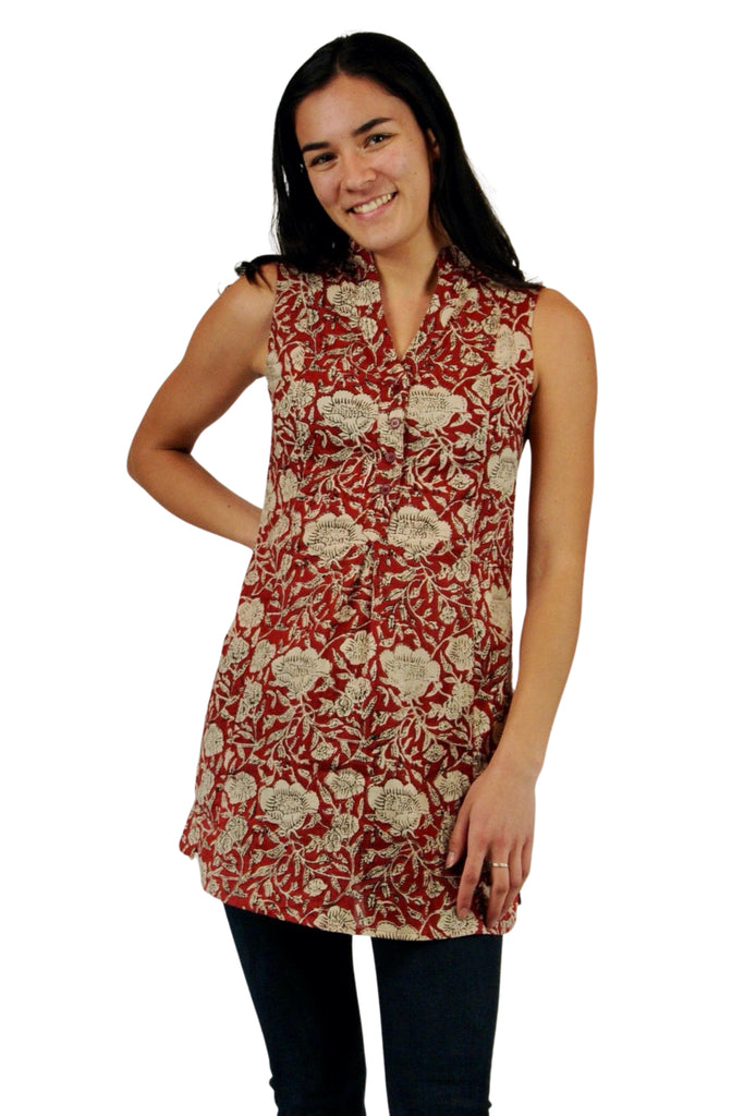 Vines Of Wine Cotton Tunic
